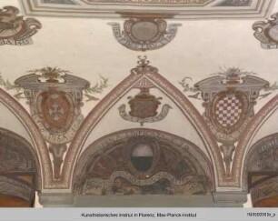 Allegorie der Florentia mit Wappen der florentinischen Vikariate