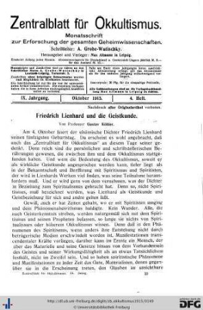 4. Heft (Okt. 1915)