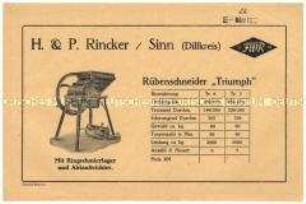 Rübenschneider "Triumph"