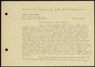 Sehr geehrter Herr Doktor, Ihre liebenswürdige Antwort...