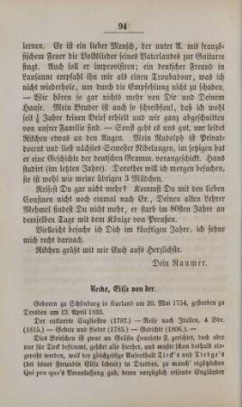 Recke, Elisa von der