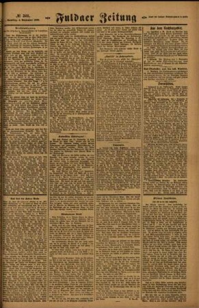 Zweite Ausgabe vom Samstag, den 04. September 1920.