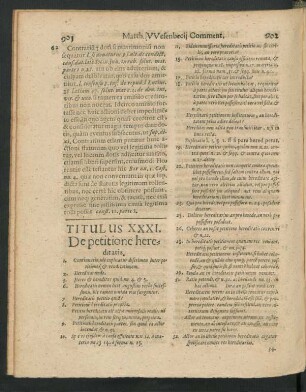 Titulus XXXI. De petitione hereditatis.