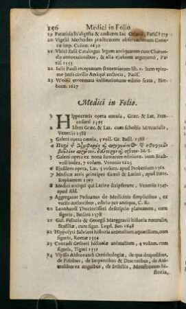 156-163, Medici in Folio.