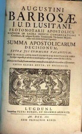 Summa apostolicarum decisionum extra jus commune vagantium