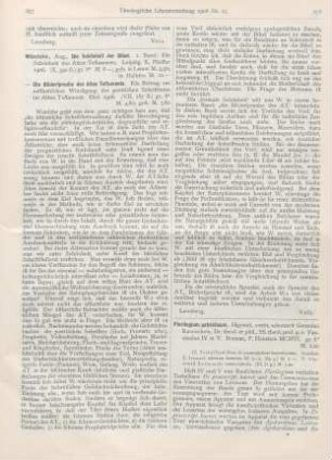 677-678 [Rezension] Wünsche, August, Die Bildersprache des Alten Testaments