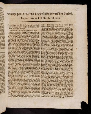 Politisch-litterarischer Kurier...