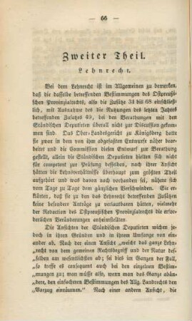 Zweiter Theil. Lehnrecht