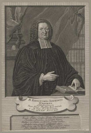 Bildnis des Hieronymus Ioachimus Waegerus