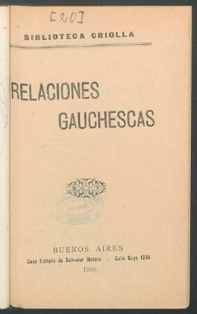 Relaciones gauchescas