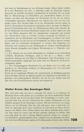 Das Benninger Ried.
