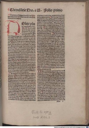 Questiones mag[ist]ri Johan[n]is versoris super libros De generat[i]o[n]e [et] corrupt[i]o[n]e cu[m] textu Aresto. : [1-5], [5]. Concordantia