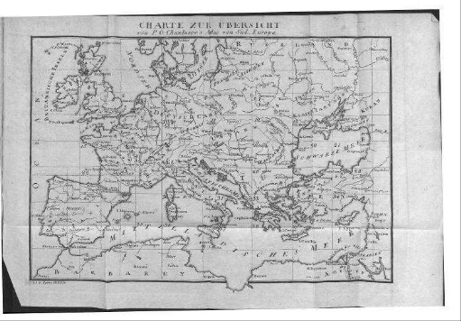 CHARTE ZUR ÜBERSICHT von P. G. Chanlaire's Atlas von Süd-Europa. - [Weimar], [1801]. - 1 Kt. : Kupferstich. ; 29 x 20 cm. - Ohne Kt.-Netz