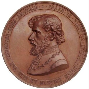 Unbekannter Mann, Plakette, Avers