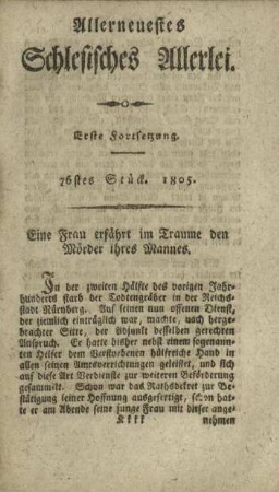 76stes Stück. 1805.