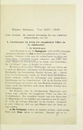 Erster Abschnitt. Die deutsche Reformation bis zum Augsburger Religionsfrieden von 1555