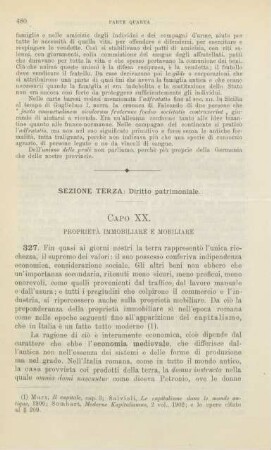 Sezione terza: Diritto patrimoniale