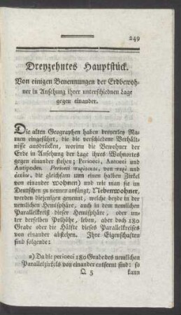 [Dreyzehntes Hauptstueck. - Vierzehntes Hauptstueck.]