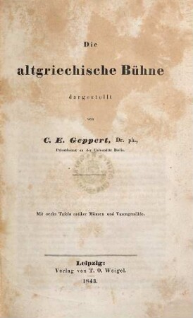 Die altgriechische Bühne