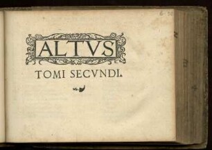 Tomus secundus psalmorum selectorum. Altus