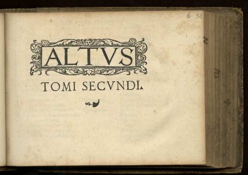Tomus secundus psalmorum selectorum. Altus