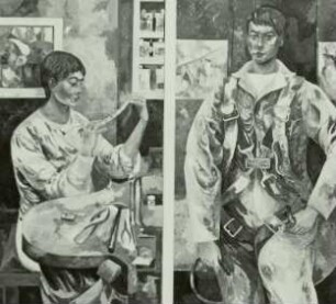 Doppelporträt der Kunststudentin Doris Böttcher