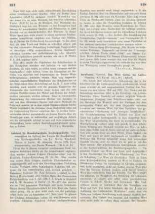 217-218 [Rezension] Jahrbuch für brandenburgische Kirchengeschichte ; 28.1933