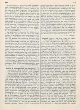 217-218 [Rezension] Jahrbuch für brandenburgische Kirchengeschichte ; 28.1933