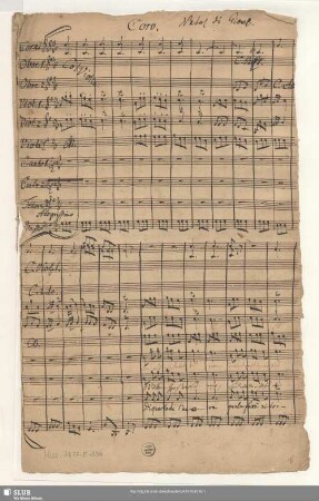 Il Natal di Giove. Excerpts - Mus.2477-E-534 - Mus.2477-E-534a : Coro, orch, bc