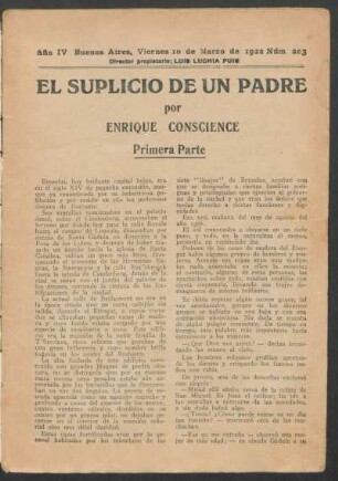 1922020300: El suplicio de un padre : primera parte