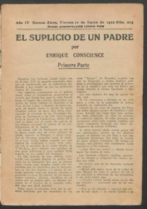 1922020300: El suplicio de un padre : primera parte