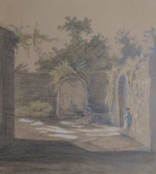 Hof mit Brunnen