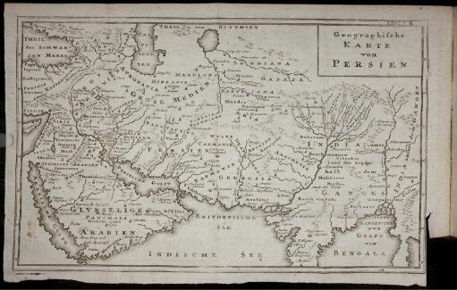 Ill. "Geographische Karte von Persien"