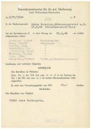 Grütz, Heinrich