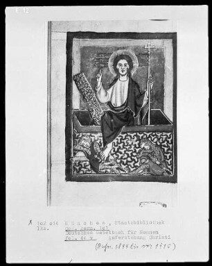 Deutsches Gebetbuch für Nonnen — Auferstehung Christi, Folio 44verso