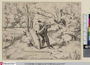 [Dieu apparoissant à Moise au milieu du buisson ardent; Gott erscheint Moses in einem brennenden Dornenbusch]