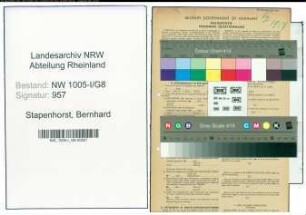 Entnazifizierung Bernhard Stapenhorst , geb. 30.06.1892 (Tierarzt)