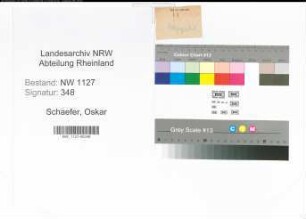Entnazifizierung Oskar Schaefer , geb. 04.03.1897 (Gemeindedirektor)
