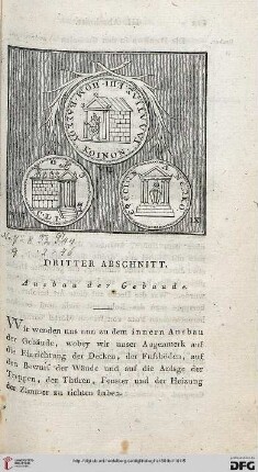 Dritter Abschnitt: Ausbau der Gebäude
