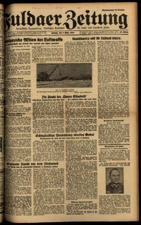 Ausgabe vom Freitag, den 08. März 1940.