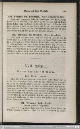 XVII. Abschnitt. Warme und kalte Getränke