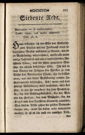 Siebente Rede.