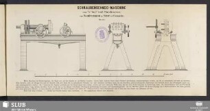 Schraubenschneid-Maschine von 3/8" bis 1" engl. Durchmesser : 1/10 n. Gr.