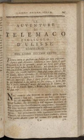 Libro Decimo Sesto.