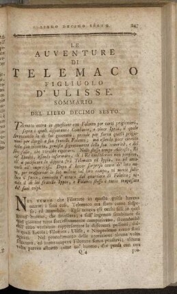 Libro Decimo Sesto.