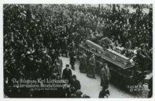 Die Beisetzung Karl Liebknechts