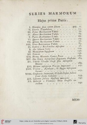 Hujus primae partis
