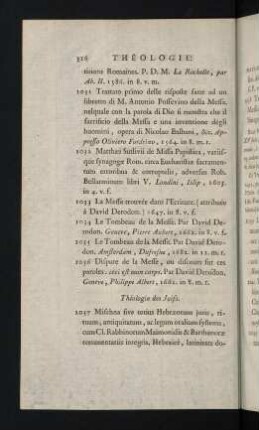 316-319, Théologie des Juifs - Théologie des Mahométans