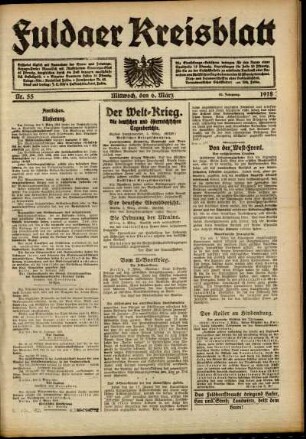 Ausgabe vom Mittwoch, den 06. März 1918.