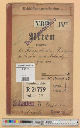 Kriegsschäden Deutscher in Eupen und Malmedy